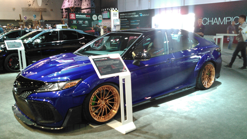 A Camry modified by Rutledge Wood. He even sucks in doing modifications of “the Buick of Japanese Cars.”